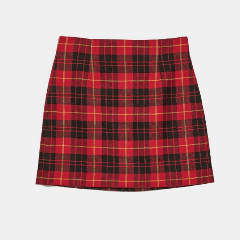 PLAID MINI SKIRT